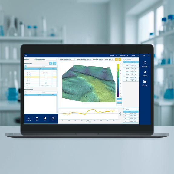 Solaris Dashboard Ansicht auf einem Laptop